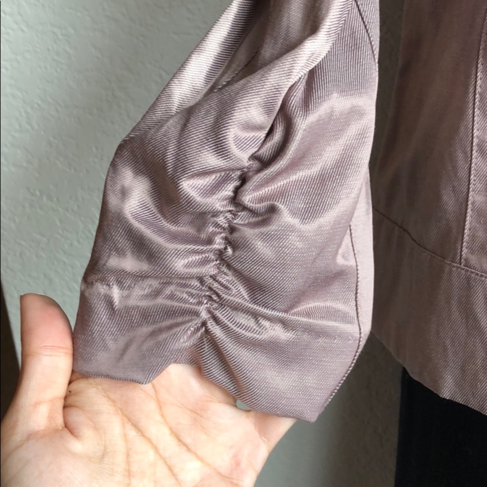 NWT Ruby Rd. Zip Up Jacket With Ruffled Collar - Picture 3 of 5